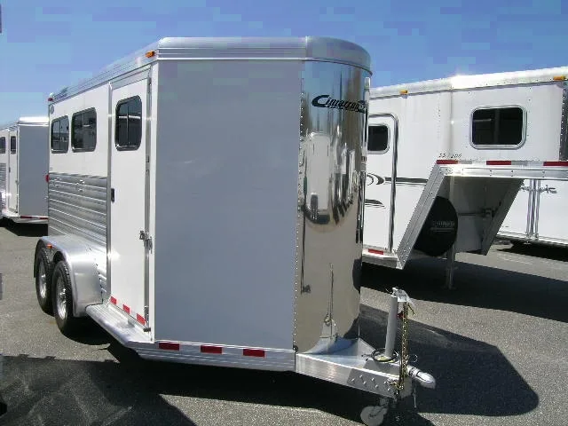 2 HORSE ALUMINUM BUMPER PULL TRAILER