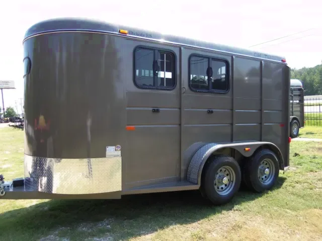 CHARCOAL 2 HORSE STEEL TRAILER