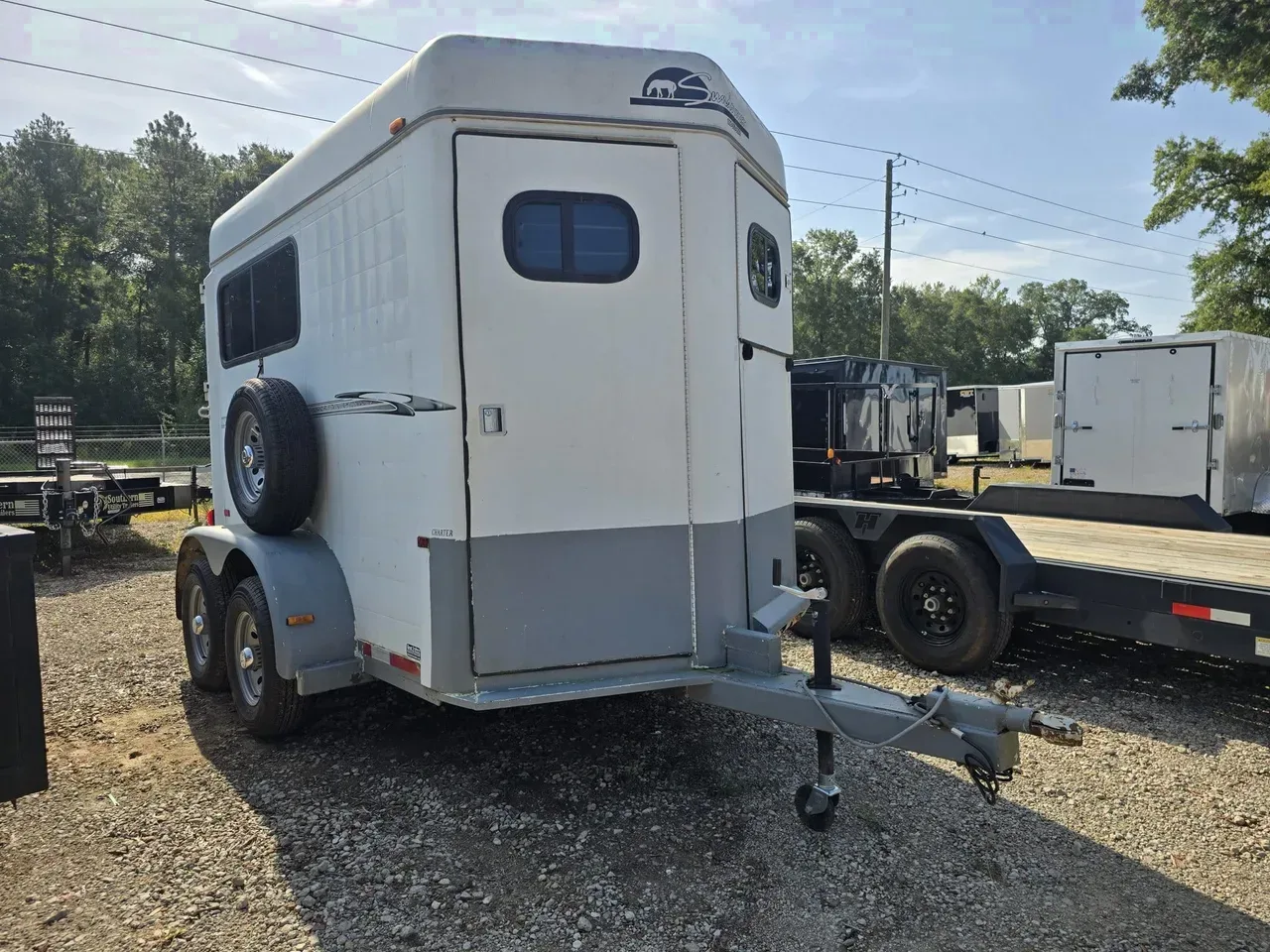 Livestock/Horse Trailer 1996 6X12 Sundowner USED 2 Horse Bumper Pull Straight Load