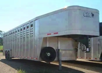28 ft Punch Side Cattle Trailer