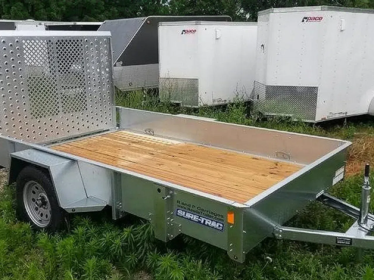 FOR RENT ONLY #27 Sure Trac 6x12 Galvanized Utility Trailer