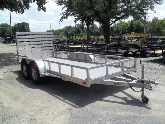 used 2009 aluminum tandem axle utility trailer