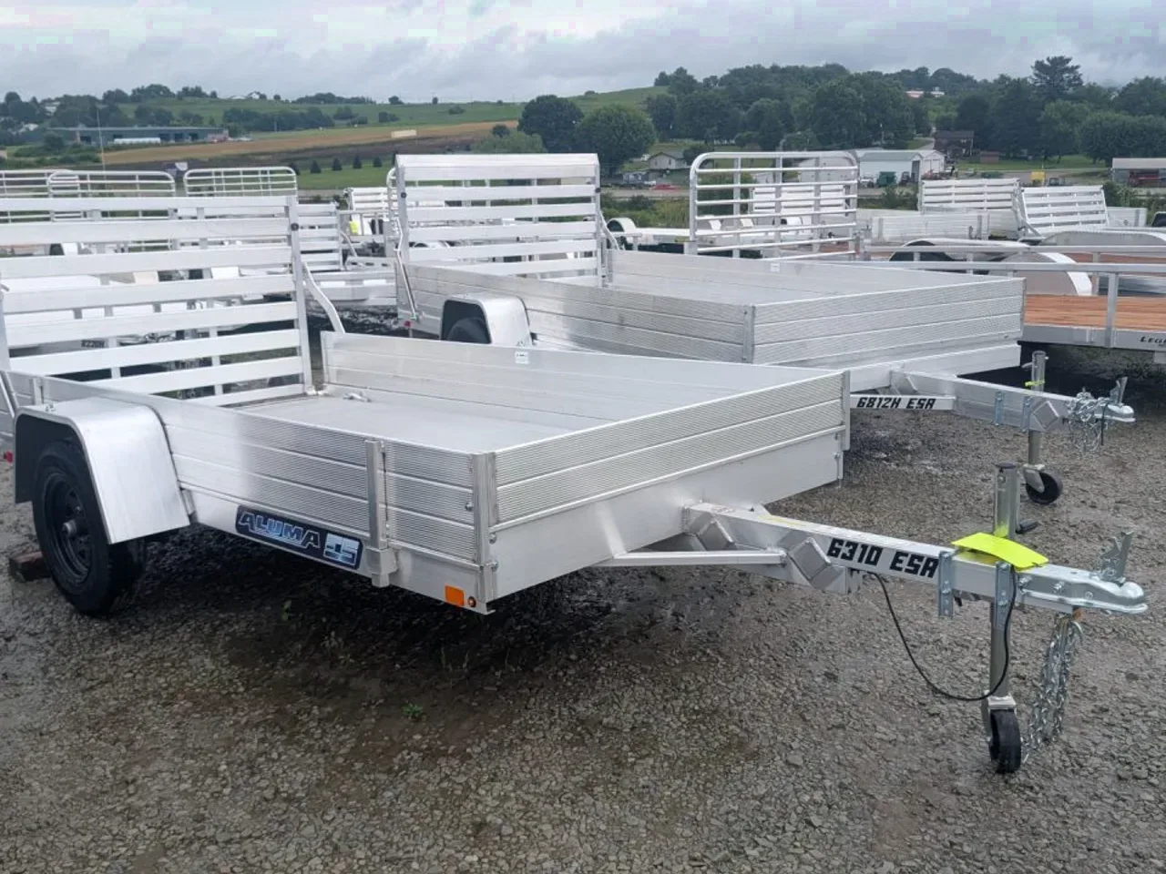 2027 Aluma 5'3" x 10 LW EDGE Utility w/ 12" Side Rack Kit