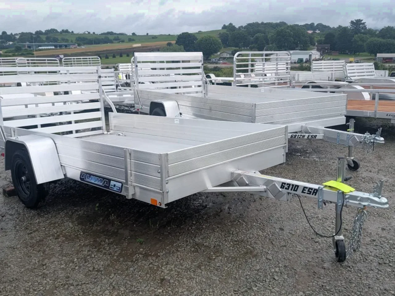 2027 Aluma 5'3" x 10 LW EDGE Utility w/ 12" Side Rack Kit