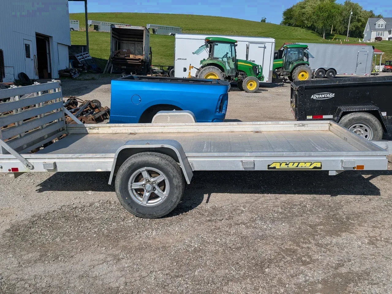 2022 Aluma 5'8 x 12 HD Utility Trailer w/ Bi-Fold Gate