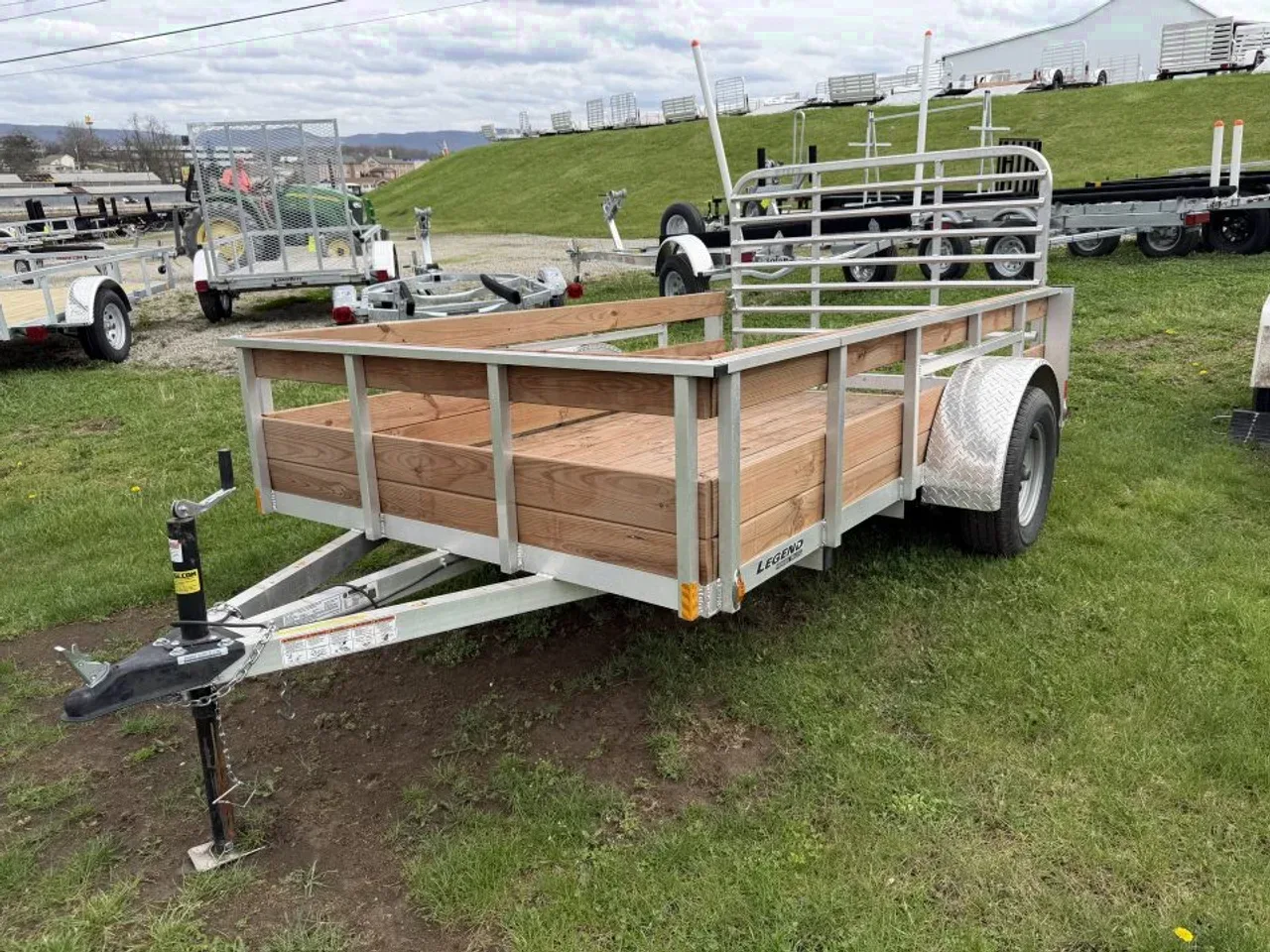 2024 Legend 6x10 Open Aluminum High Wood Side Trailer