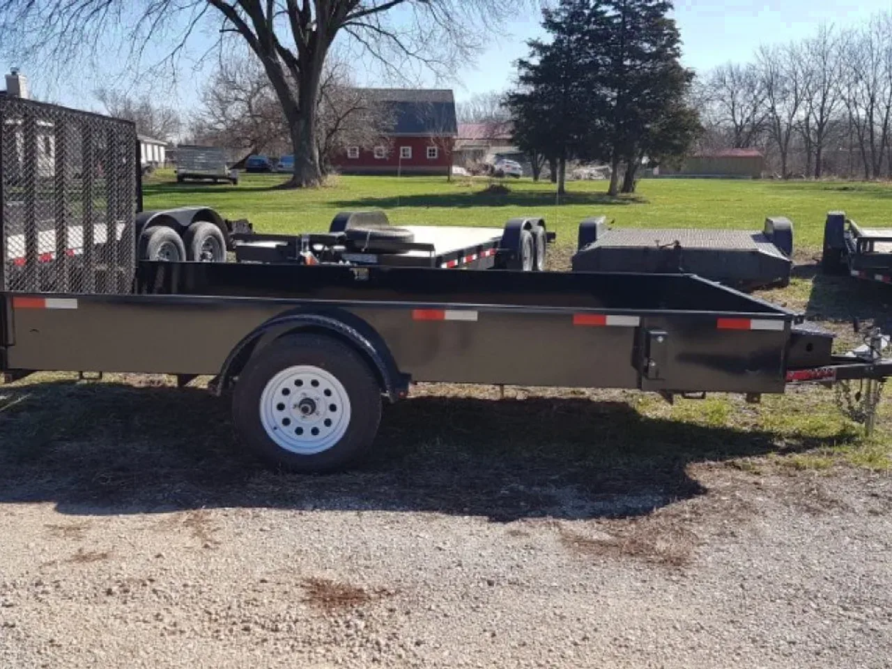 2023 Trailerman 76" x 12 Steel High Side 3K Utility Trailer