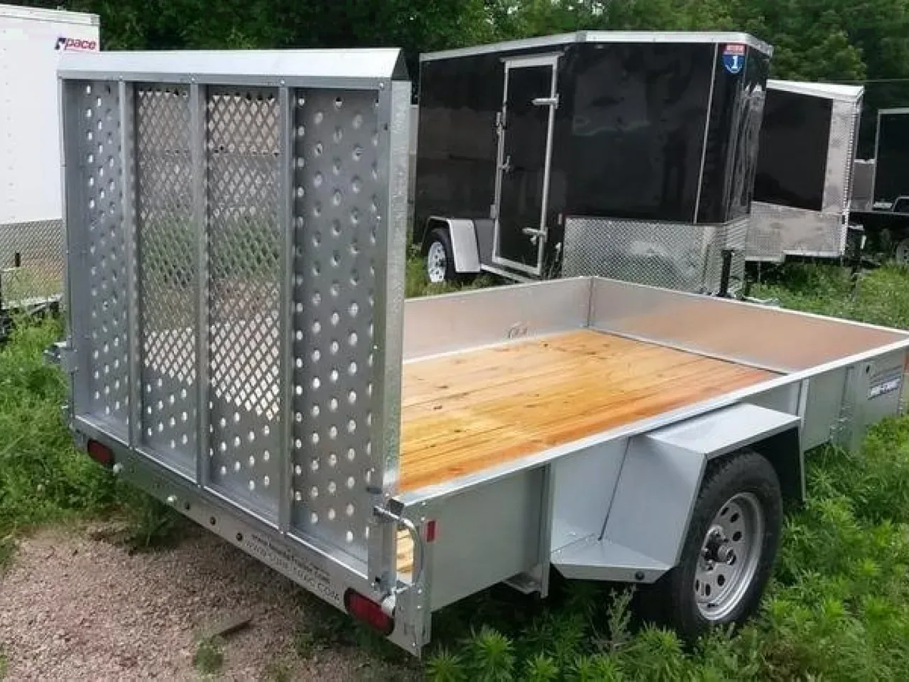 FOR RENT ONLY #14 Sure Trac 6x12 Galvanized Utility Trailer